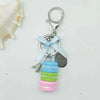Women Cake Key Chain Fashion Cute French pastries Keychain Bag Charm Car Key Ring Wedding Party gift Jewelry 17278