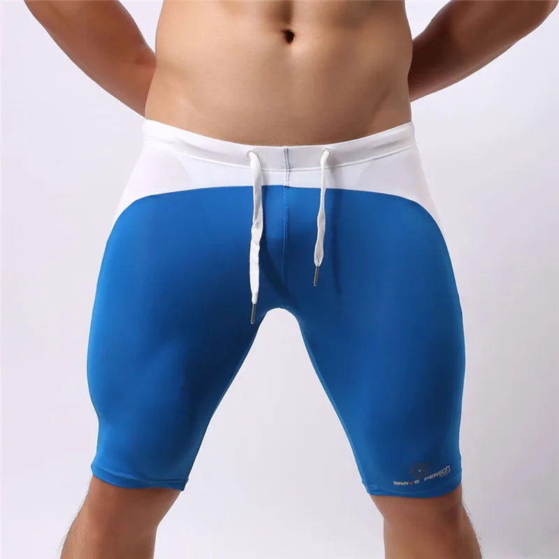 Brave Person Men's Beach Wear Multifunctional Shorts Soft Nylon Fabric Knee-length Tights Trunks Shorts Men Board Shorts