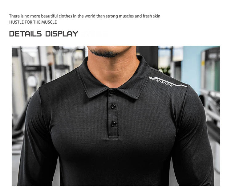 Mens Gym Compression Shirt Male Rashgard Fitness Long Sleeves Running Clothes