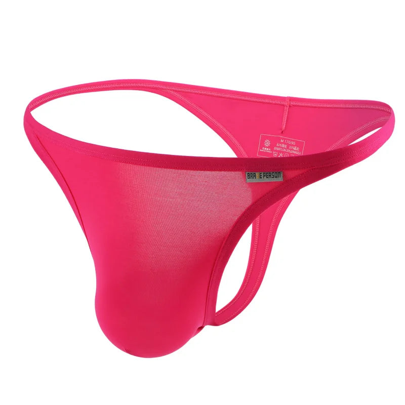 BRAVE PERSON Men's Sexy Underwear Men Briefs Bikini Thongs Thin Breathable Quick Dry Male Panties Low Waist Underpants Thongs
