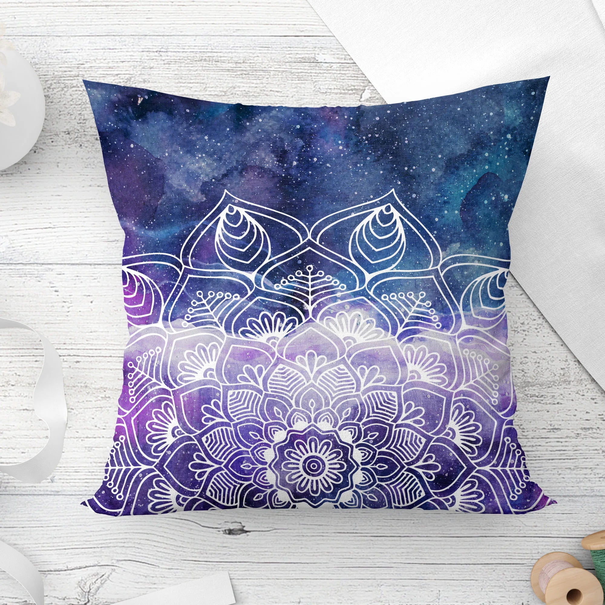 Mandala Decorative Sun and moon Pillow Cushion Covers Pillowcase Cushions for Sofa Polyester Pillowcover cmyk decorative  cover
