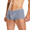 SEOBEAN Underwear 100% Cotton Short cortos hombres Mens pyjama shorts Plaid U bag Casual Trunks Pajama Boxer Shorts