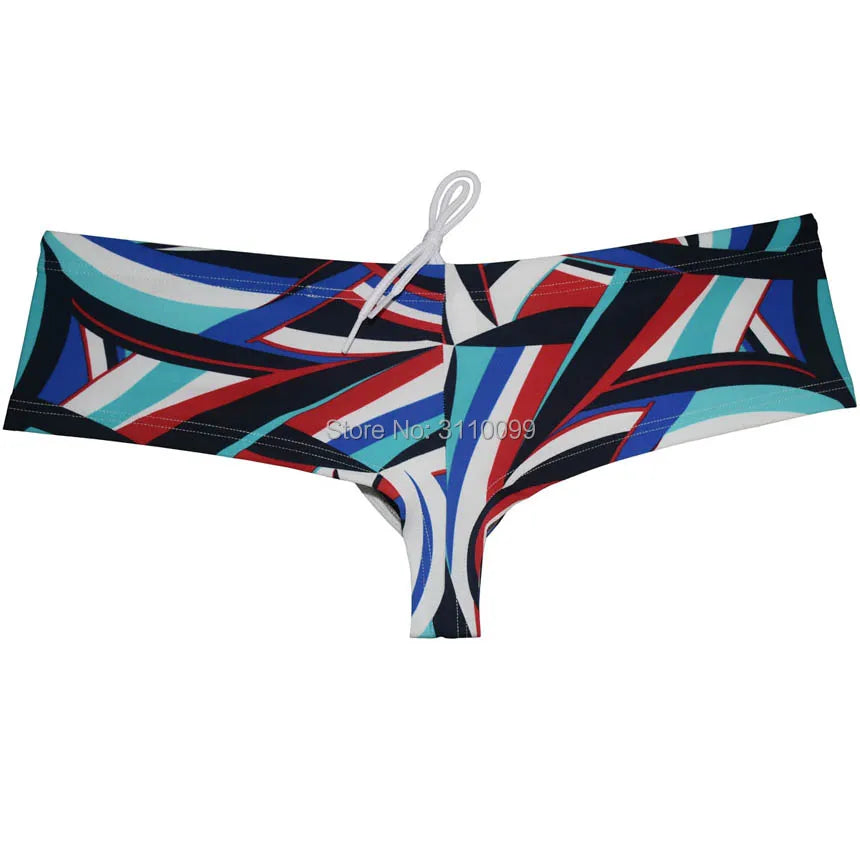 Men's Pouch Heighten Swim Cheeky Boxer Swimwear Brazilain Bikini Trunks