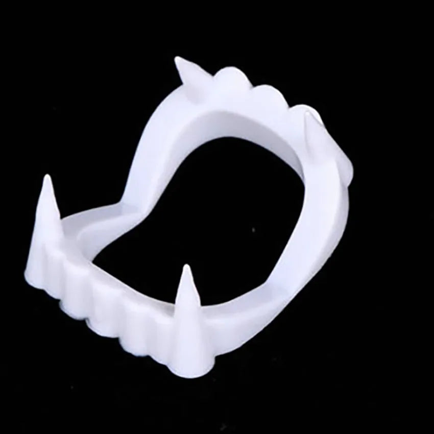 1Pc Vampire Luminous Fake Teeth For People Glow In The Dark Terrorist Funny Toy For Halloween Party DIY Cosplay Prop Masquerade