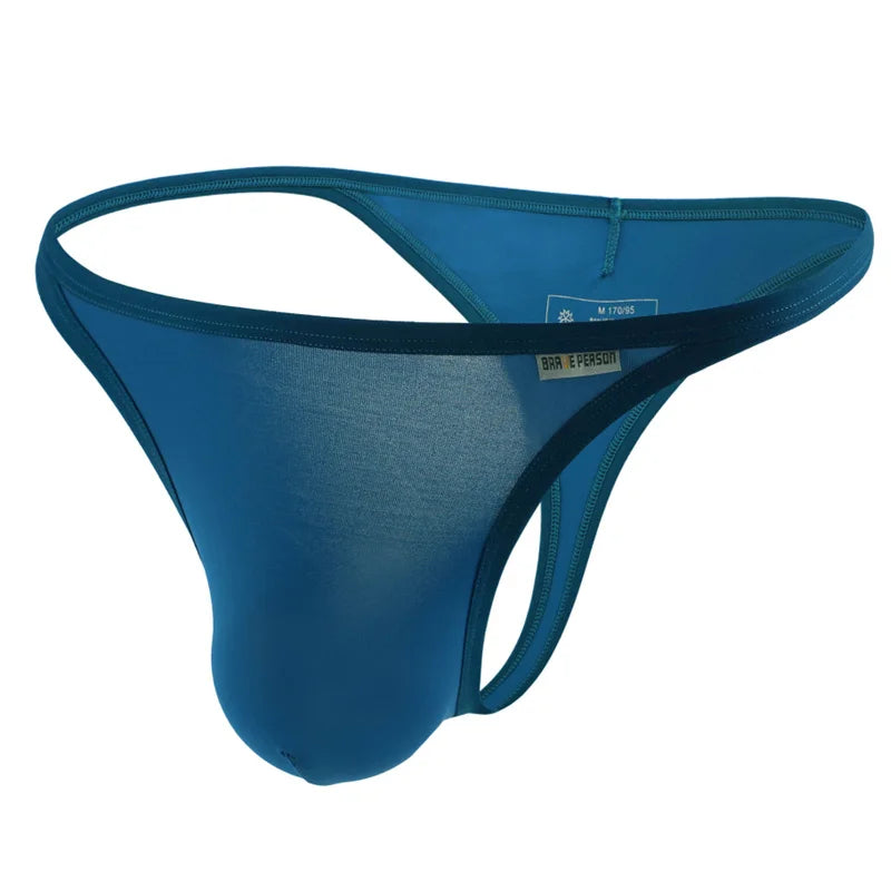 BRAVE PERSON Men's Sexy Underwear Men Briefs Bikini Thongs Thin Breathable Quick Dry Male Panties Low Waist Underpants Thongs