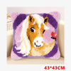 Flower Latch Hook Kit Cute Knooppakket Kussen Knopen Pillow Button Smyrna Knooppakket Needlework Button Packagek Linkhaak Kussen