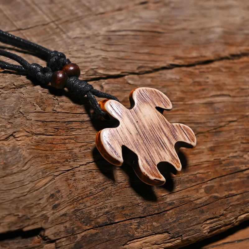 Surfer Necklace Sea Turtle Pendant Men Choker Necklace