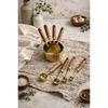 Montecito Acacia Wood and Gold Measuring Cups – Modern Kitchen Essentials