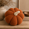 11” Jumbo Sherpa Orange Pumpkin Pillow