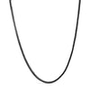 Men's Sterling Silver Black Onyx Tennis Necklace