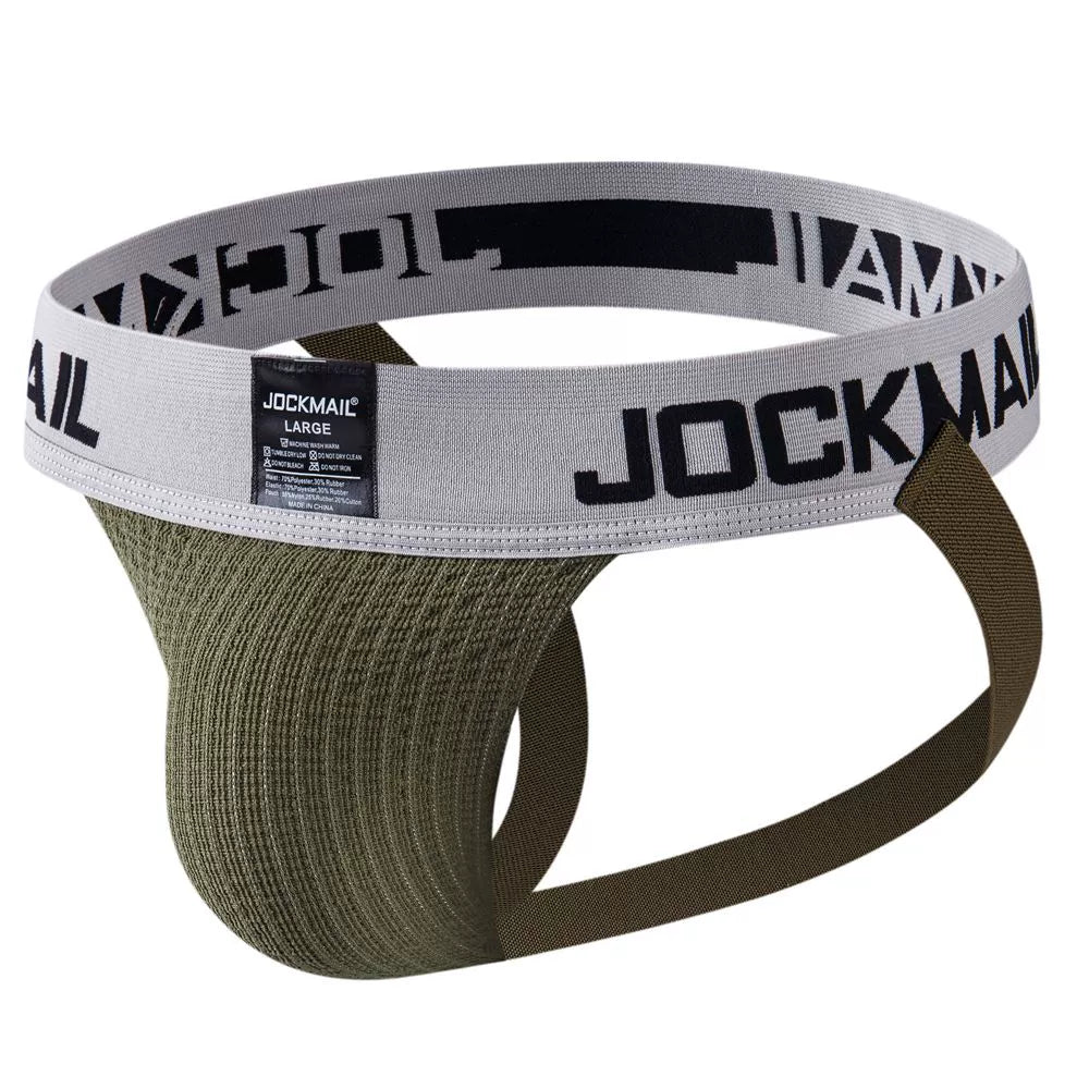 Jockmail Mesh Hole Breathable Hollow Couple Underwear