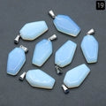 Gemstone Coffin Necklace