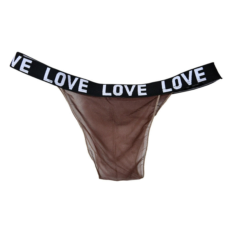Love One-Piece Women's Transparent Thong