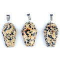 Gemstone Coffin Necklace
