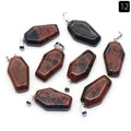 Gemstone Coffin Necklace