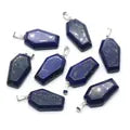 Gemstone Coffin Necklace