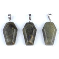 Gemstone Coffin Necklace