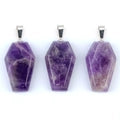 Gemstone Coffin Necklace