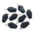 Gemstone Coffin Necklace