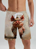 Funny Animal Ducks & sheep pattern men's Beach Shorts 3D Printed men's Shorts Summer Hawaiian Swin Trunks Vacation men's Clothes