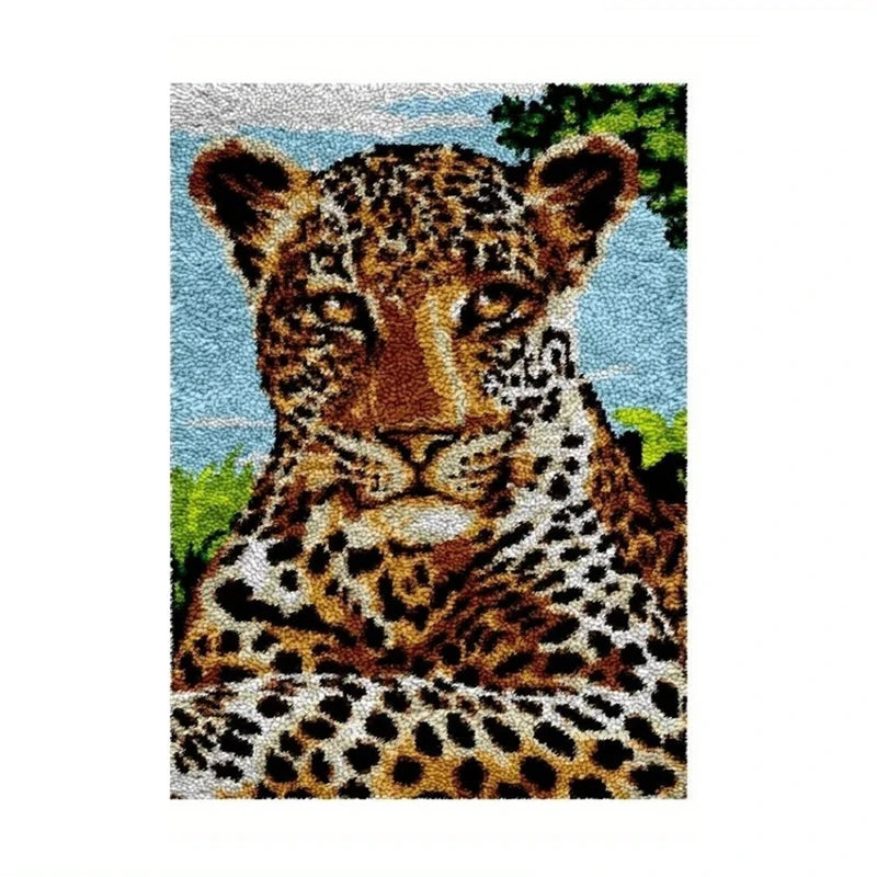 DIY Latch Hook Rug Kit: Create Your Own Cartoon Animal Carpet Embroidery