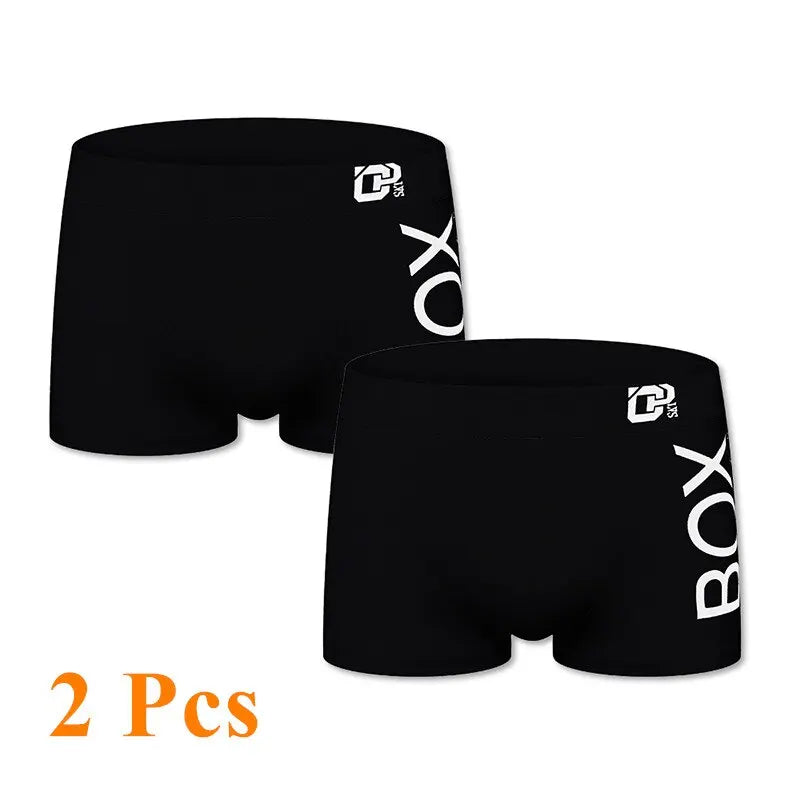 1/2Pcs ORLVS Mens Boxer Sexy Underwear Soft Long Boxer Cotton Soft Underpant Male Panties 3D Pouch Shorts Under Wear Pants Short