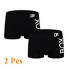 1/2Pcs ORLVS Mens Boxer Sexy Underwear Soft Long Boxer Cotton Soft Underpant Male Panties 3D Pouch Shorts Under Wear Pants Short
