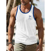 3D Print Camouflage Tank Tops For Man Coconut Tree Pattern Tees Summer Casual Fashion Vest Oversized Sportswear Street Tank Top