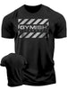 Men's Short Sleeved T-shirt Let Me Lift Weights In Peace Gym Therapy