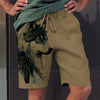 Men's Swim Trunks Vintage 3D Wolf Print Beach Shorts Quick Dry Outdoor Leisure Sports Shorts Swimwear Fashion Men's Shorts