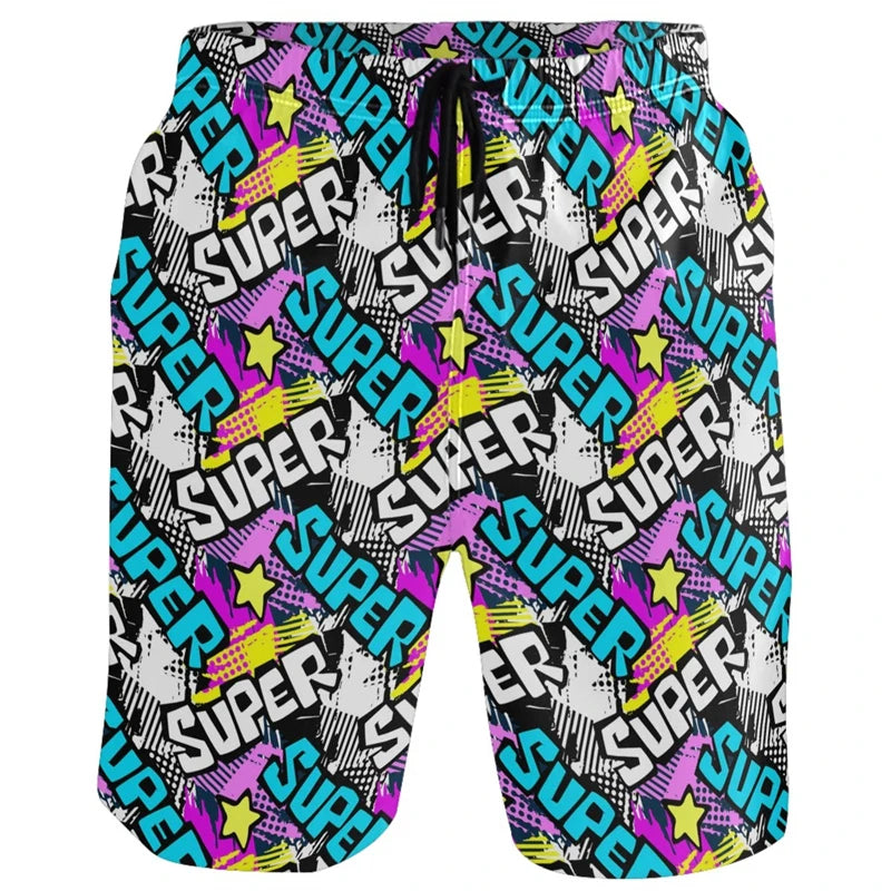 Funny Duck Graphic Beach Shorts for Men 3D Print Animal Board Shorts Sports Gym Swim Trunks Swimsuit homme Cool Ice Shorts Pants