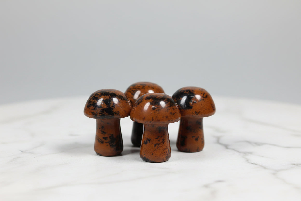 Mini Mushroom Carved Gemstone