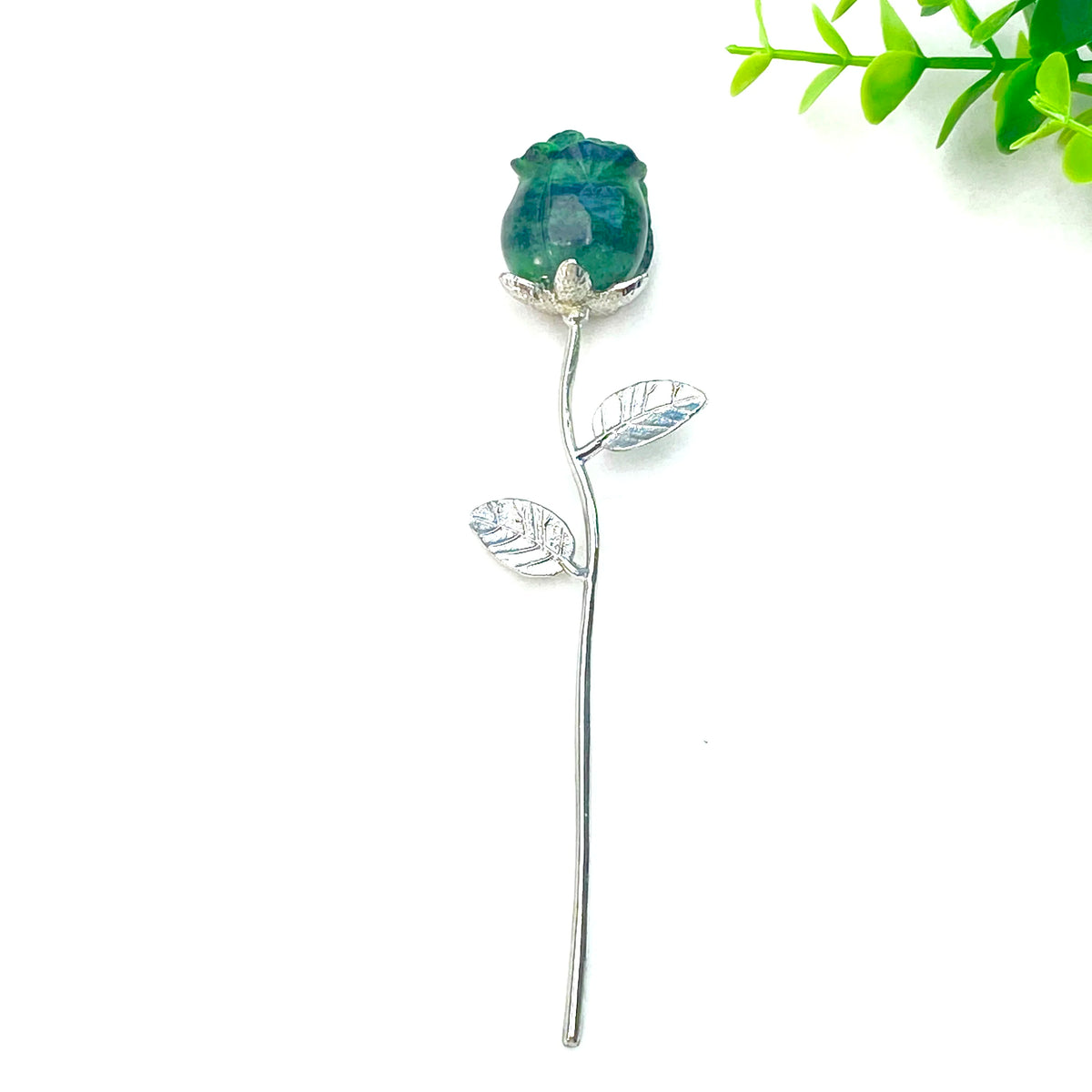 1PC Crystal Carved Rose Flower,Excellent Gifts,Ideal for Valentine's Day,Mother's Day,Graduation Gift,Home Decor Accent