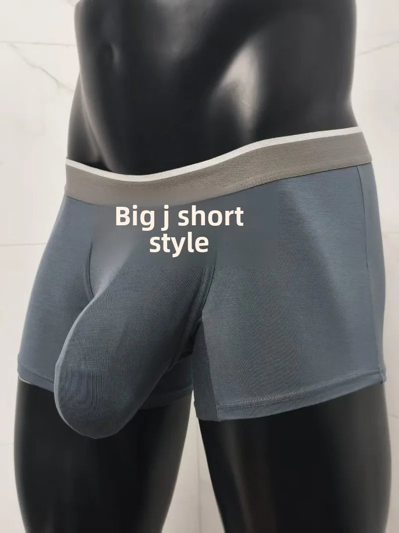 Ultra Men Modal Ice Silk Boxer Briefs Big Pouch