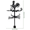 Metal Weather Vane Rustproof Cartoon Animals Sea Rover Wind Direction Indicator for Outdoor Patio Roof Gardens Decoration New