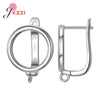 Fashion DIY Cubic Zirconia Earrings Hook Rhinestone 925 Sterling Silver Earring Findings For Handmade Jewelry Accessories