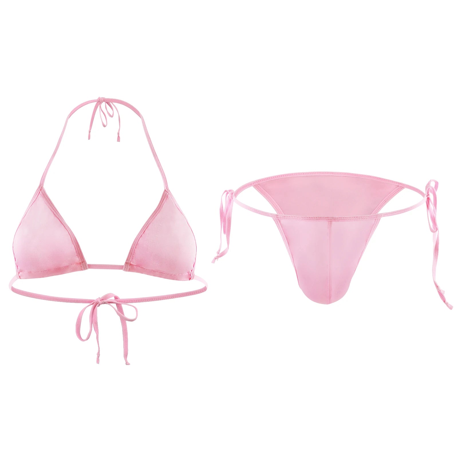 Men's Bra Lingerie Set Big Sac Penis Bag Briefs Bdsm Men's Harness Crop Top Navel Sissy Outfit Body Gay Bikini