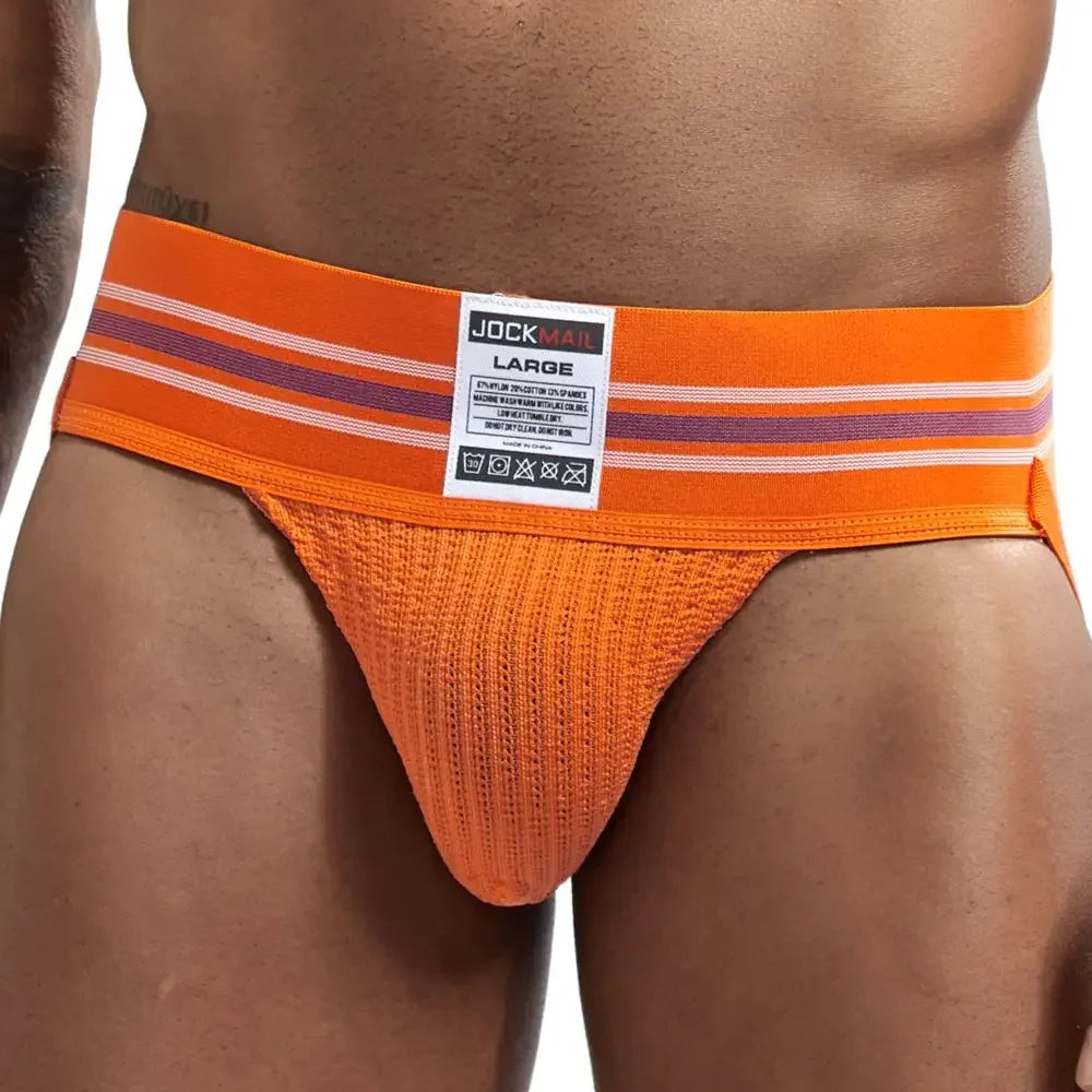 JOCKMAIL Men LowRise Anga Hombre Sexy Underwear Briefs Gay Penis Pouch Wonderjock Bikini Underwear Man Jockstrap Thong Lingerie