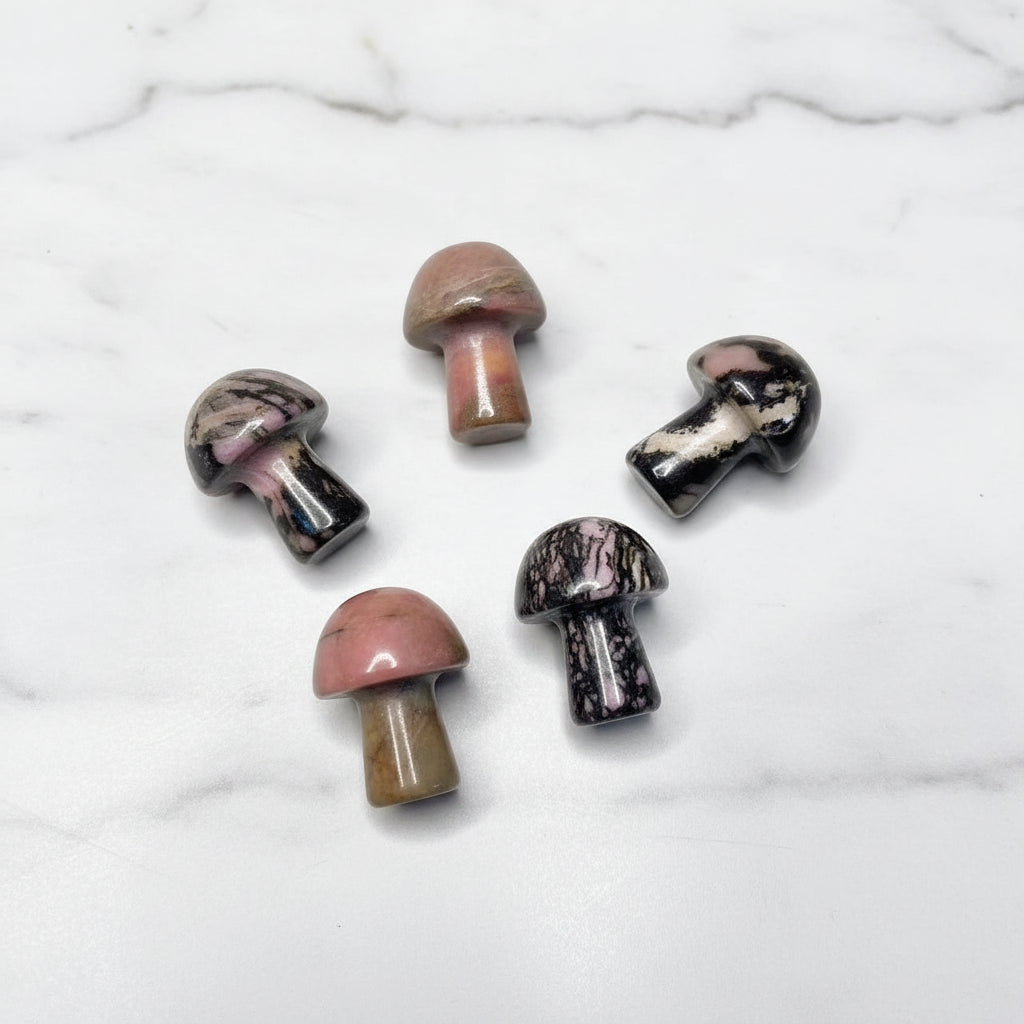 Mini Mushroom Carved Gemstone