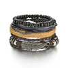 MeMolissa New Fashion Braided Wrap Leather Bracelets for Men High Quality Vintage Charm Wood Beads Ethnic Tribal Wristbands