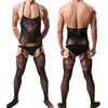 Sexy Adult Couple Sex Tоy 2025 Man's Fishnet Lingerie Jumpsuits Male Sheer Babydoll Nightwear Sleepwear Porn Gentlemen Underwear
