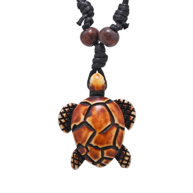 Surfer Necklace Sea Turtle Pendant Men Choker Necklace