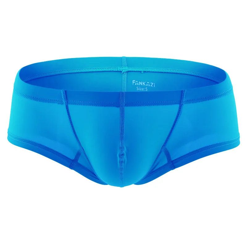 Sexy Low Rise Boxer Trunks Male Breathable Panties Mini Boxer Briefs Soft Underwear Man U Convex Bag Underpants Comfy Lingerie