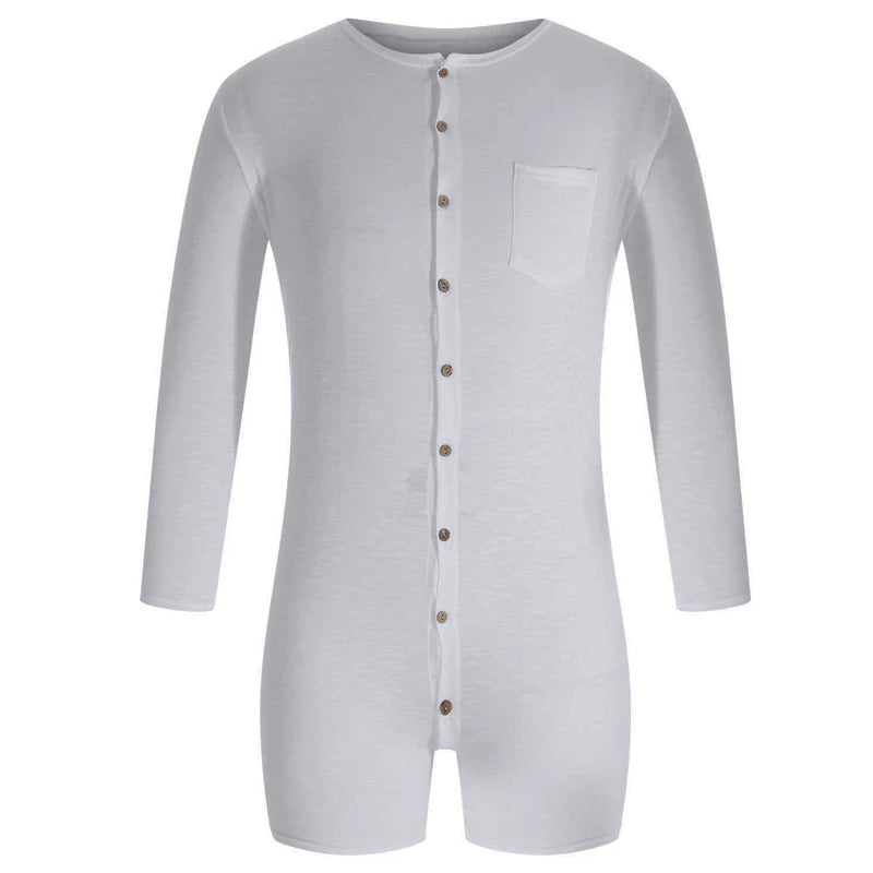 Solid Color Tight Jumpsuit Long Sleeved Jumpsuit Romper