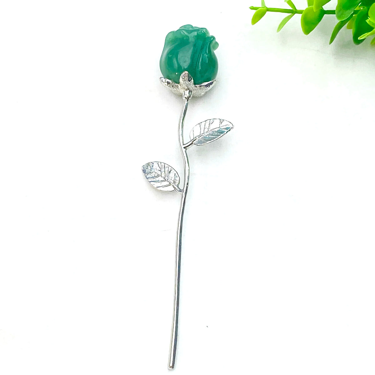 1PC Crystal Carved Rose Flower,Excellent Gifts,Ideal for Valentine's Day,Mother's Day,Graduation Gift,Home Decor Accent