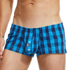 SEOBEAN 100% Cotton Men's Boxers Classic Plaid Boxer Shorts Mens Underwear Panties Home Shorts Sleep Lounge Pajama Shorts