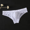 Sexy Men's Transparent Ice Silk Solid Color Panties Low-Waisted Breathable Underwear Pump Man Underpants Men Bulge Pouch Briefs