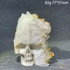 Natural Crystal Carving Skull Stone Clear Quartz Cluster Polished Rock