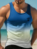 Summer Daily Men's Casualtank Top Outdoor Beach Men's Fashion Tank Top Hawaiian Men's Fashion 3D Coconut Print Sleeveless Top