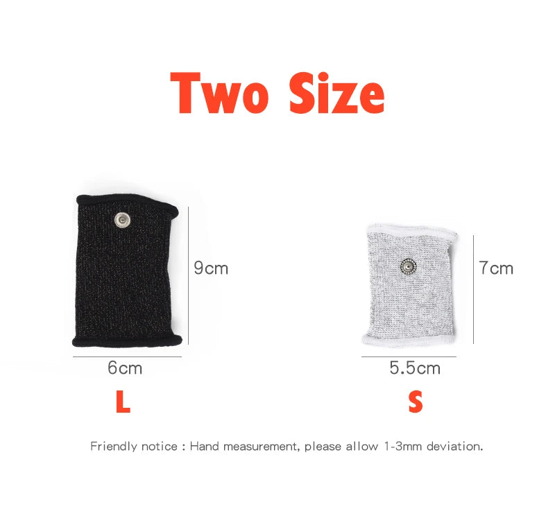 BDSM Electro Shock Conductive Fiber Penis Sleeve E-stim Scrotum Rings Electric Play Cock Therapy Enlargement Male Sex Products